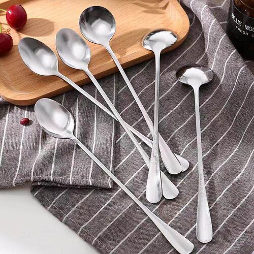 Solid stainless steel spoon, coffee stirring spoon, Korean-s
