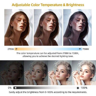 YIDOBLO Mini Bi-Color LED Video Light 100W COB Photography
