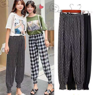 New Summer Ice Silk Anti-mosquito Pants Womens Ice Silk Pan