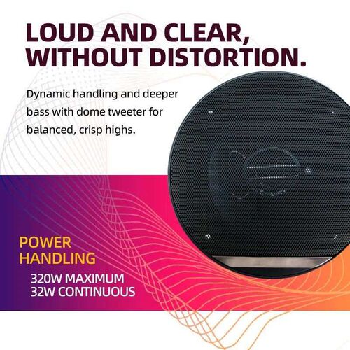 2pcs 6 Inch 320W 3 Way Universal Car Coaxial Car Music Stere