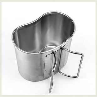 30不锈钢饭盒杯托加厚大容量700ML明火外加热烧饭煮面军迷水杯