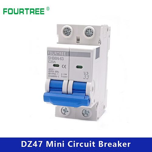 1/2/3/4 Pole Din Rail Mini Circuit Breaker Household Air Sw