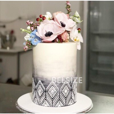 Cake Decorating Stencils Templates Floral Stencil Wedding