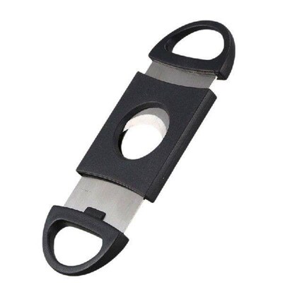 LUDA 20X Oval-Shaped Cigar Cutter, Double Cut Blade