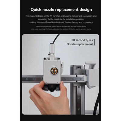 Hotend For Bambu Lab A1 mini Assembly Hotend Kit 0.2 0.4 0.6