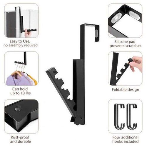 Retractable Clothes Rack Wall-Mounted Foldable Indoor Coat