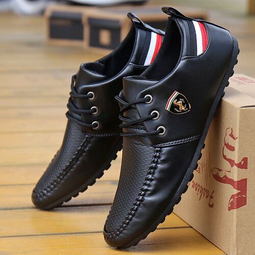 2023 Breathable Solid Color Slip Men Driving Shoes Spring An