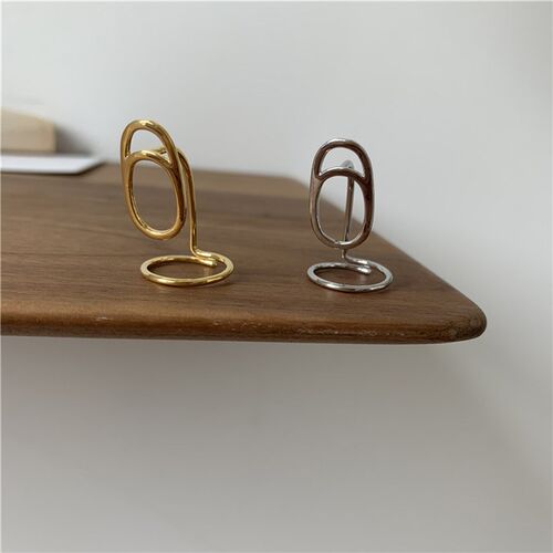 Gothic Metal Line Thin Nail Rings for Women Daily Fingertip