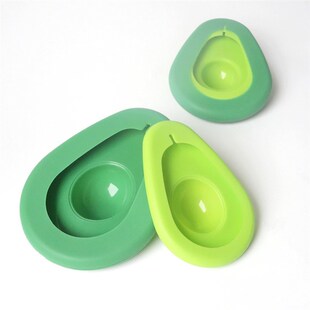 2 Pcs Creative Silicone Avocado Fresh-keeping Cover Portable
