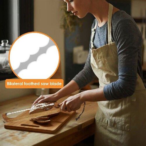 Sourdough Bread Knife Sturdy Bagel Cutter Convenient Wood