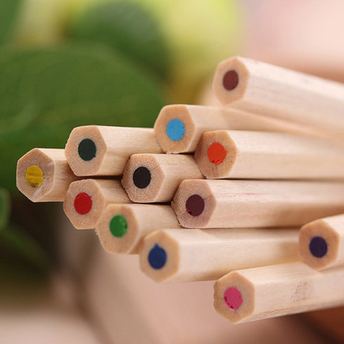 Professional 12 Color Pencil Crayon for Child Kawaii School