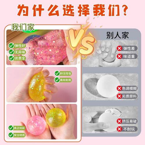 Maltose Squishy Stress Relief Toy: Frosted Transparent Pearl