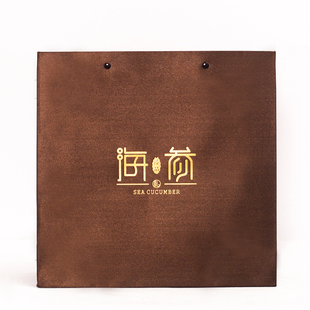 海参包装盒新款皮盒礼品盒棕色压纹木质送礼佳品高档空盒子配礼袋