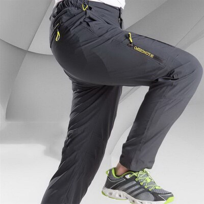 FALIZA Stretchable Mens Cargo Pants Summer Men Casual Pant Q