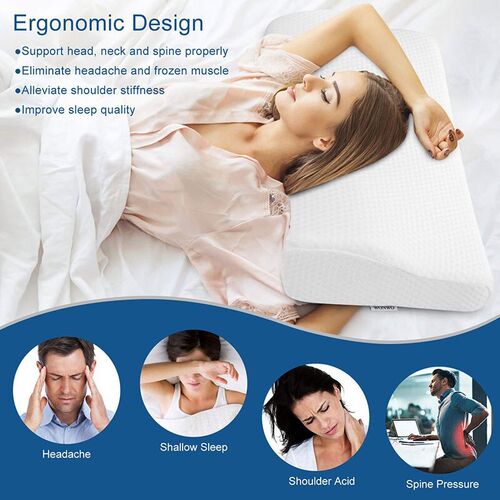 Memory Foam Bed Orthopedic Pillow Neck Protection Slow Rebou