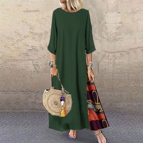 Summer Dresses Vintage Dress for Women Long Dress Loose Fash