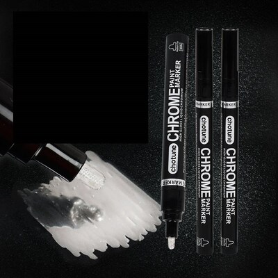 1pcs DIY Reflective Paint Pen Silver Art Liquid Mirror Chrom