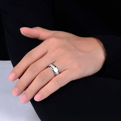 New Arrival 8mm Width Wedding Rings Tungsten Carbide Band wi