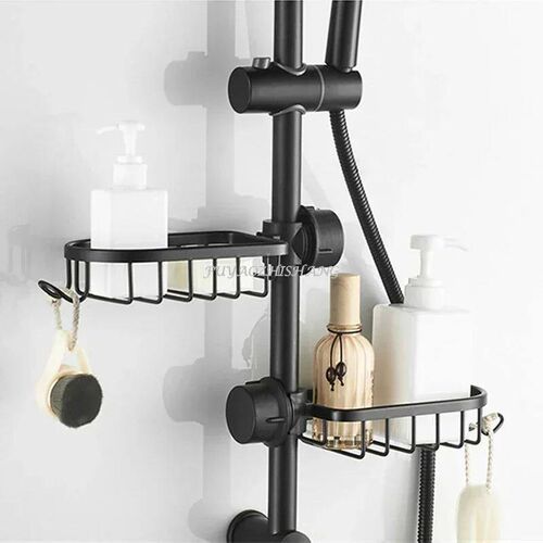 Bathroom Faucet Shelf Space Aluminum Kitchen Sink Sponge Dra