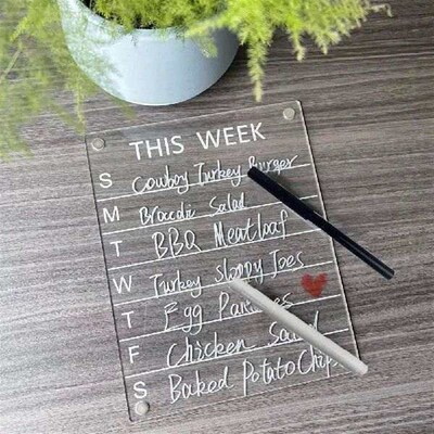 Unique Round Edges Refrigerator Memo Smooth Writing Record