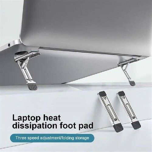 2PCS Riser Feet Nonslip Zinc Alloy Laptop Holder For