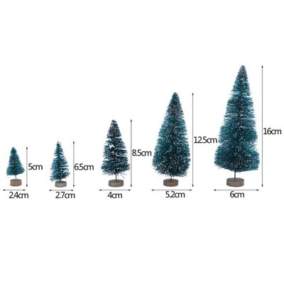 5-16cm Mini Christmas Tree arbol de navidad Fake Pine Trees