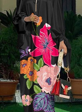 Women VONDA Summer Party Dress Vintage Floral Printed