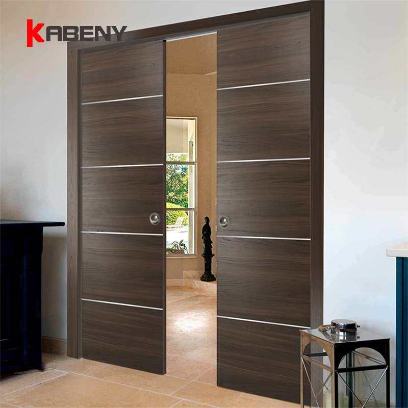 现代室内简约棕色口袋隐藏木制推拉门移门滑轨门卧室浴室和办公室,3C数码配件,其它配件,淘宝优惠券,粉丝福利购,淘宝优惠卷