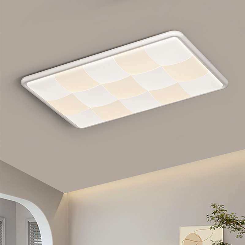 客厅吸顶灯奶油风创意长方形大厅灯温馨房间卧室现代简约全光谱灯,3C数码配件,其它配件,淘宝优惠券,粉丝福利购,淘宝优惠卷