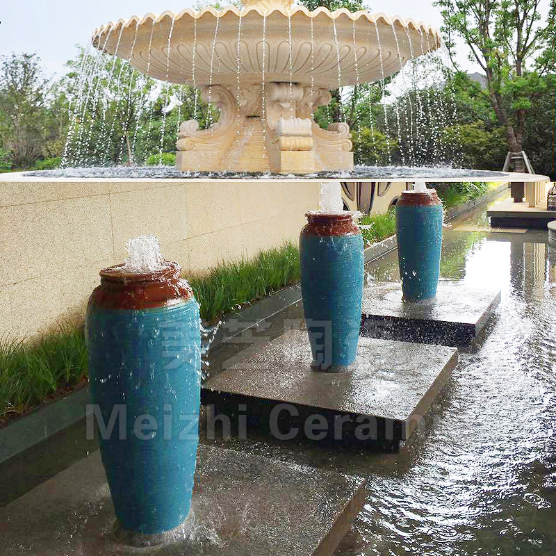 客厅中式陶瓷流水摆件涌水陶罐喷泉水景坛子喷水花瓶加湿器叠水缸,家居饰品,花瓶,淘宝优惠券,粉丝福利购,淘宝优惠卷
