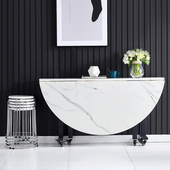 折叠桌餐桌家用多功能桌子省空间可折叠餐桌8 10人吃饭桌子大圆桌