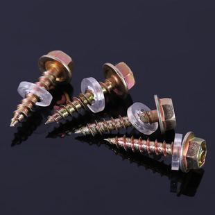 外六角自攻螺丝钉 自带垫自攻螺丝钉带介子木螺丝钉m525