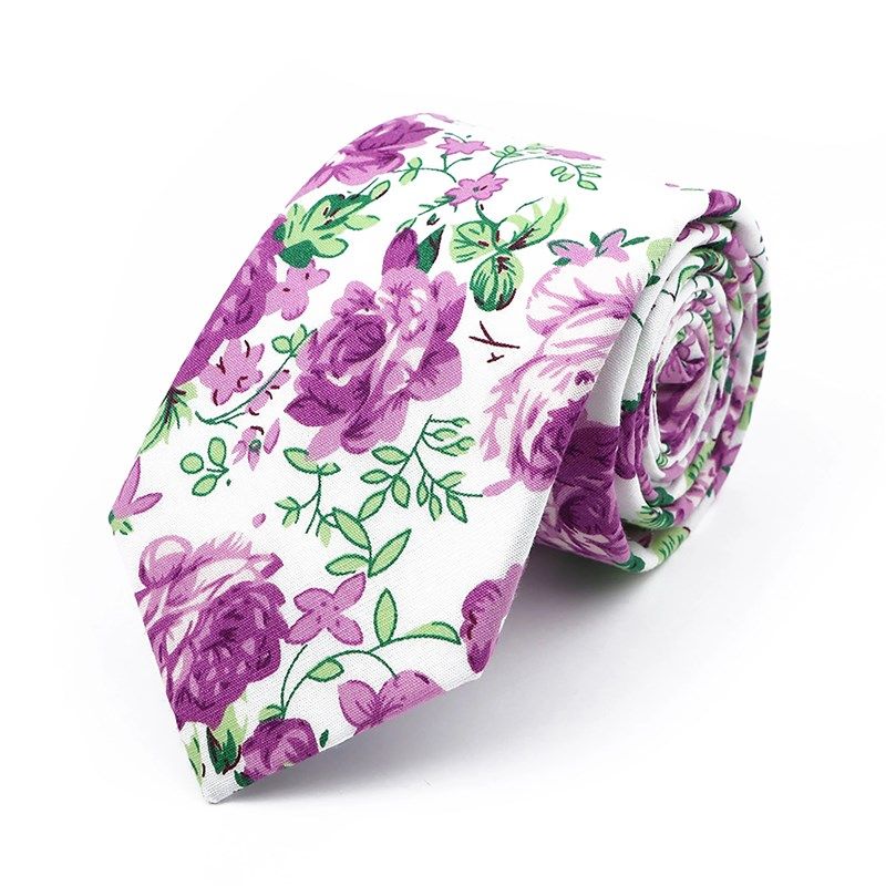 New Chic Floral Tie For Men Women 100% Cotton Beautiful Eleg