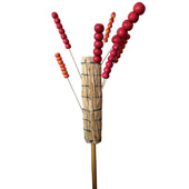 商用冰糖葫芦草把子稻草把老式 展示架子创意复古演出道具靶子肩抗