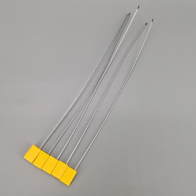 铅封锁小方块一次性钢丝封签方形钢扎带集装箱施封锁物流货柜封条