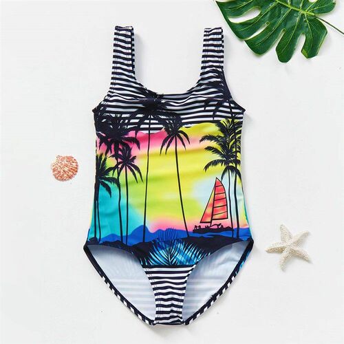 2-12Y Girls swimwear New Girls swimsuit one piece Children S
