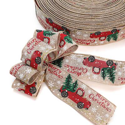 Christmas ribbon butterfly gift wrapping colored ribbon