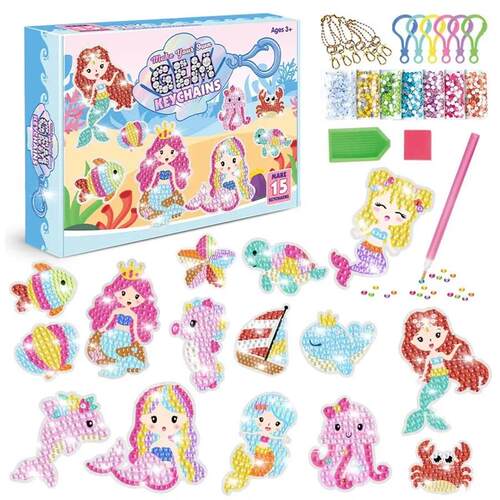 15 piece diamond painting handicraft set for childrens hand