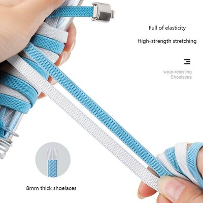New Magnetic Lock Shoe laces without ties Elastic Laces Snea