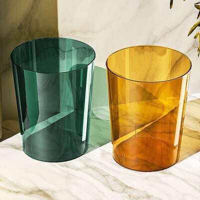 Transparent Trash Can Large Plastic Household Classification