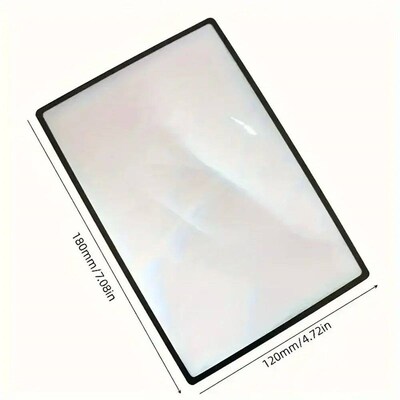 Full Page Large Sheet Magnifier Magnifying Glass Reading Aid