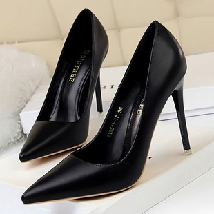 Shoes Women Pumps Fashion High Heels Shoes Black Pink White