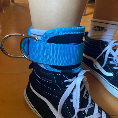 Cable Ankle Straps Double D-Ring Ankle Cuffs For Gym Workout