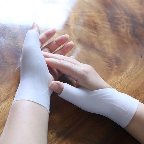 1pcs Silicone Gel Therapy Wrist Thumb Support Gloves Arthrit