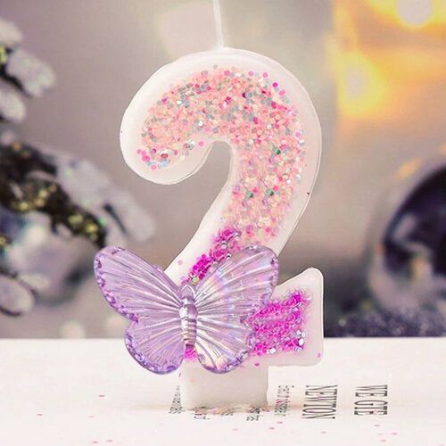 1st Birthday Candle Cake Topper Colours Creative Number 1 Ca