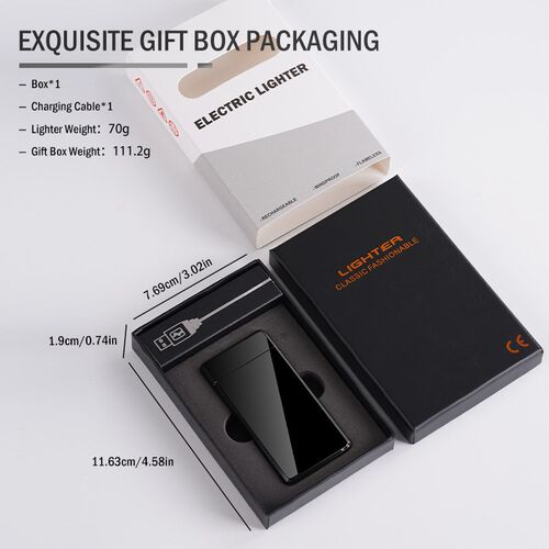 Dual Arc Metal USB Lighter商务点烟器Business style Men Gift