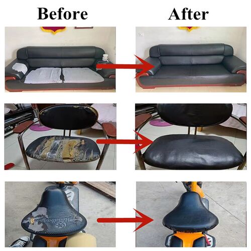 PU Leather Fabric Stickers for Car Seats Furniture Bags Repa