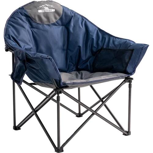 Tisetrail Oversized Camping Chair Padded Moon Round Saucer C