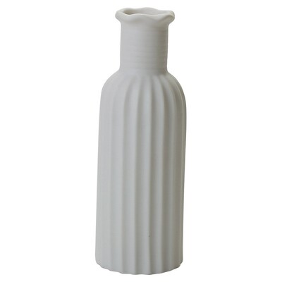 White Ceramic Vase Home Decor table decorative flower pot