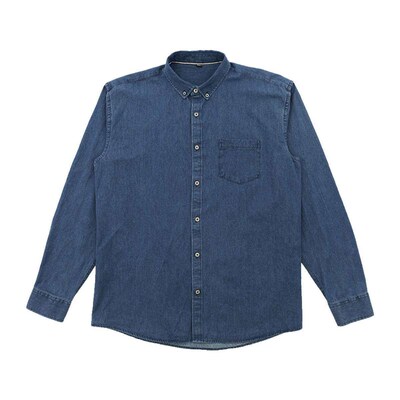 Also mens denim long-sleeved shirt mens youth autumn tend